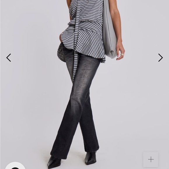 Jaded London Gray and White Chemise backless Dress Enya - Picture 2 of 6